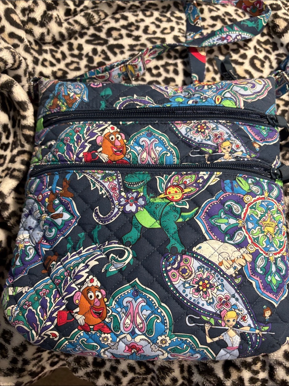Vera Bradley Navy Quilted Crossbody Toy Story